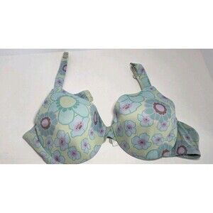 IPEX BODY by VICTORIA'S SECRET bra Floral pattern Sz 38 B NO PADDING